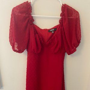 Missguided Mini Dress with Bubble Sleeves